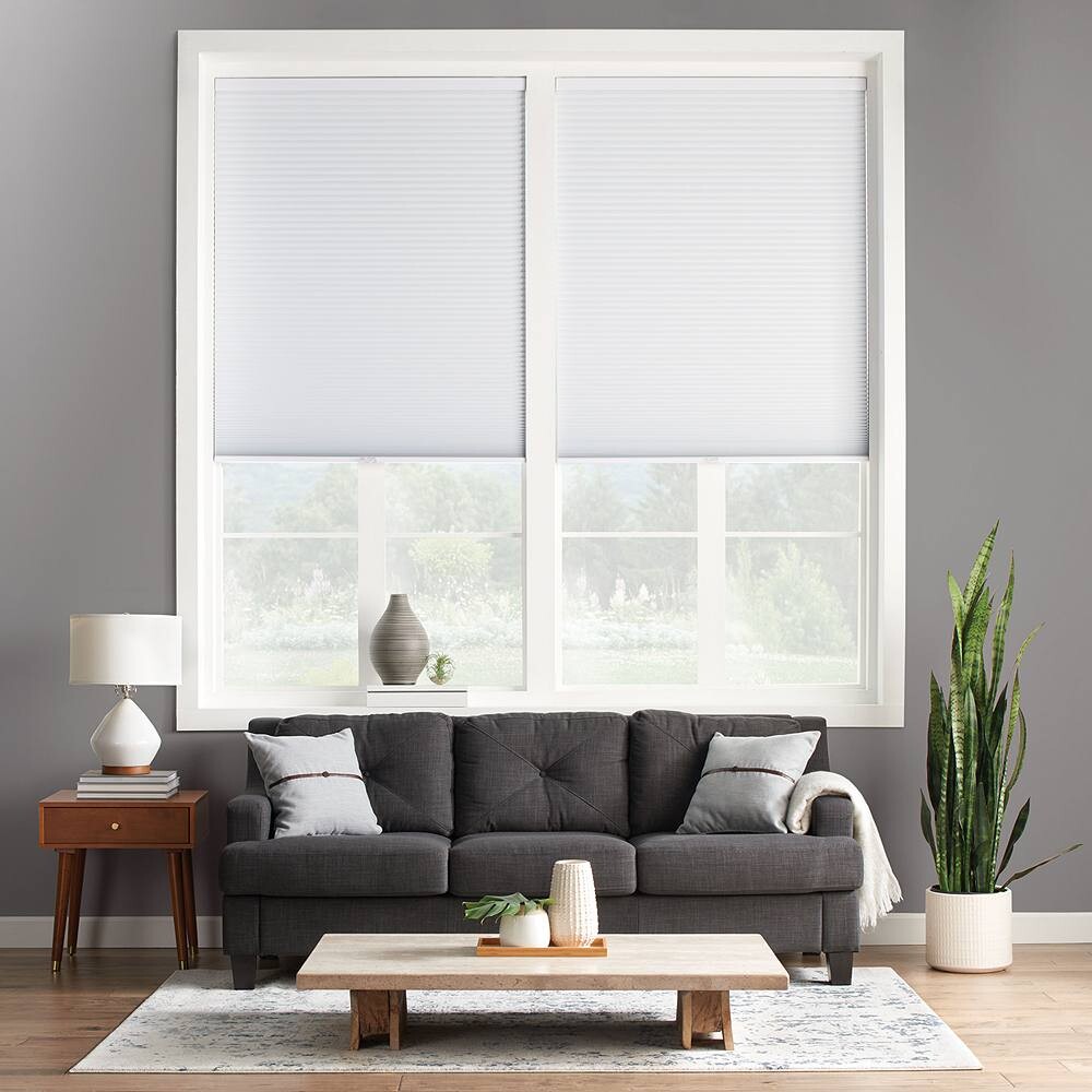 

Sonoma Goods For Life Custom Cordless Blackout сотовый оттенок — длина 48 дюймов, белый