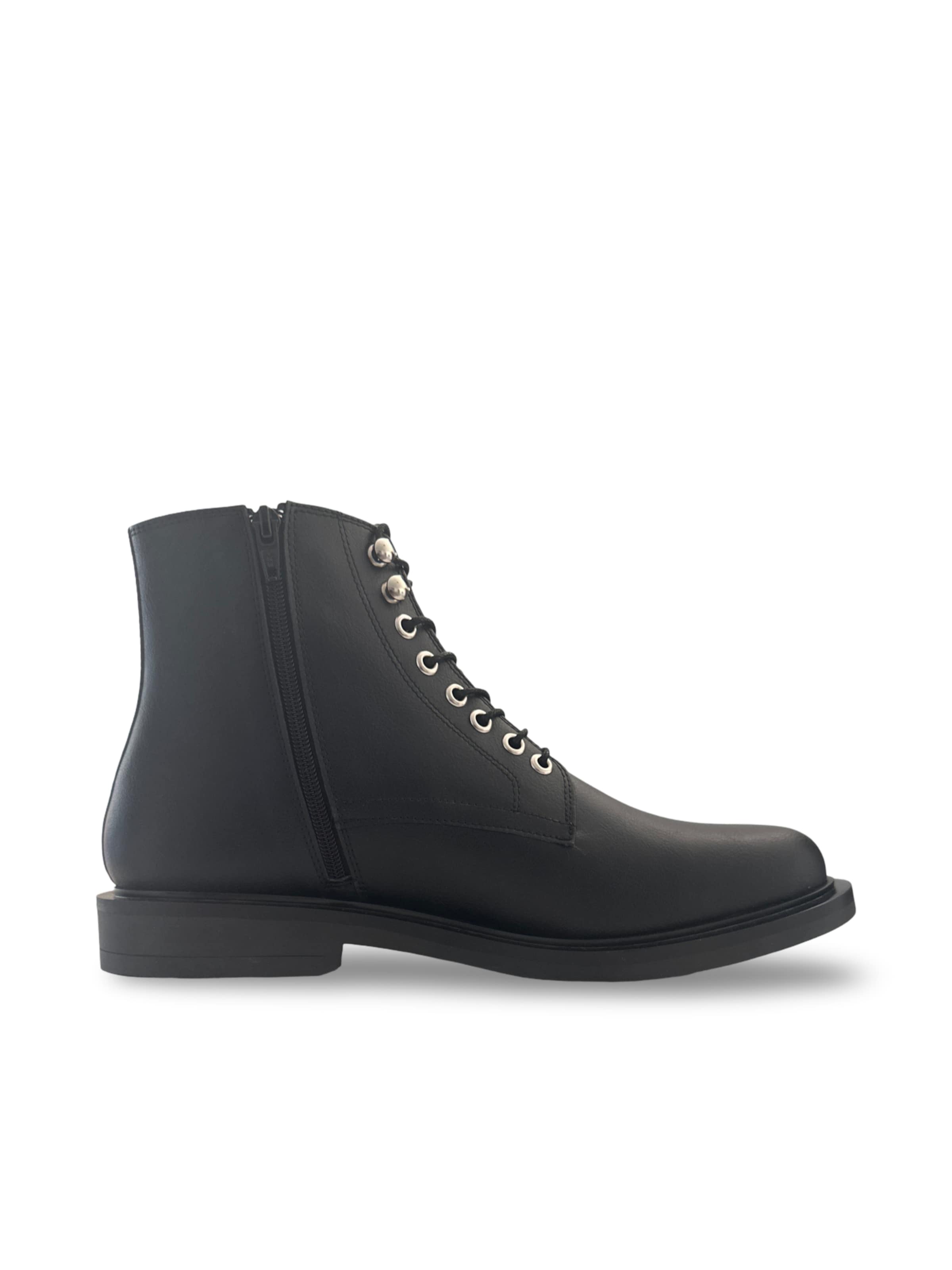 Nae Vegan Shoes Ботинки на шнуровке 'Jules' в черном цвете — фото 3