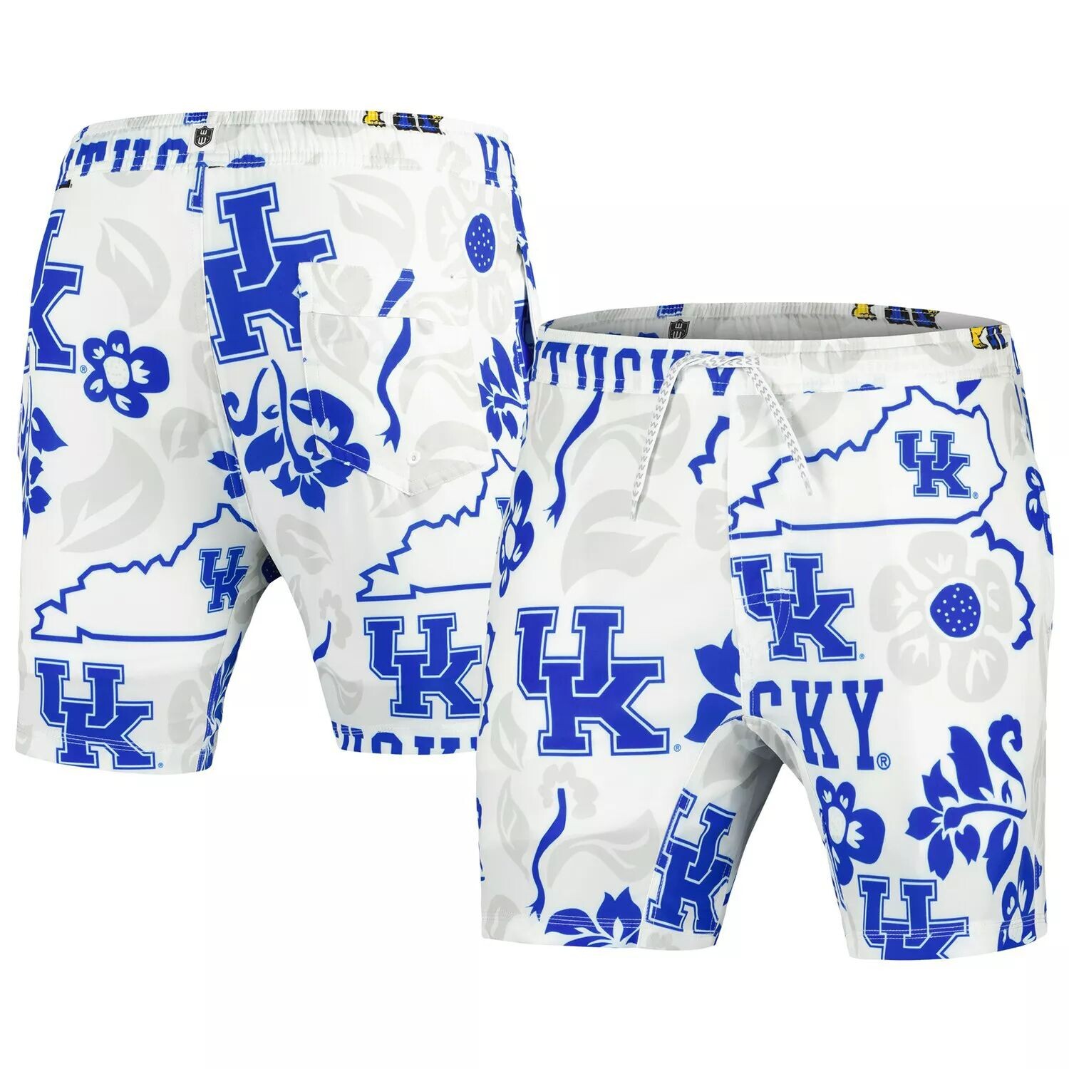 

Мужские плавки Wes & Willy White Kentucky Wildcats Vault Tech