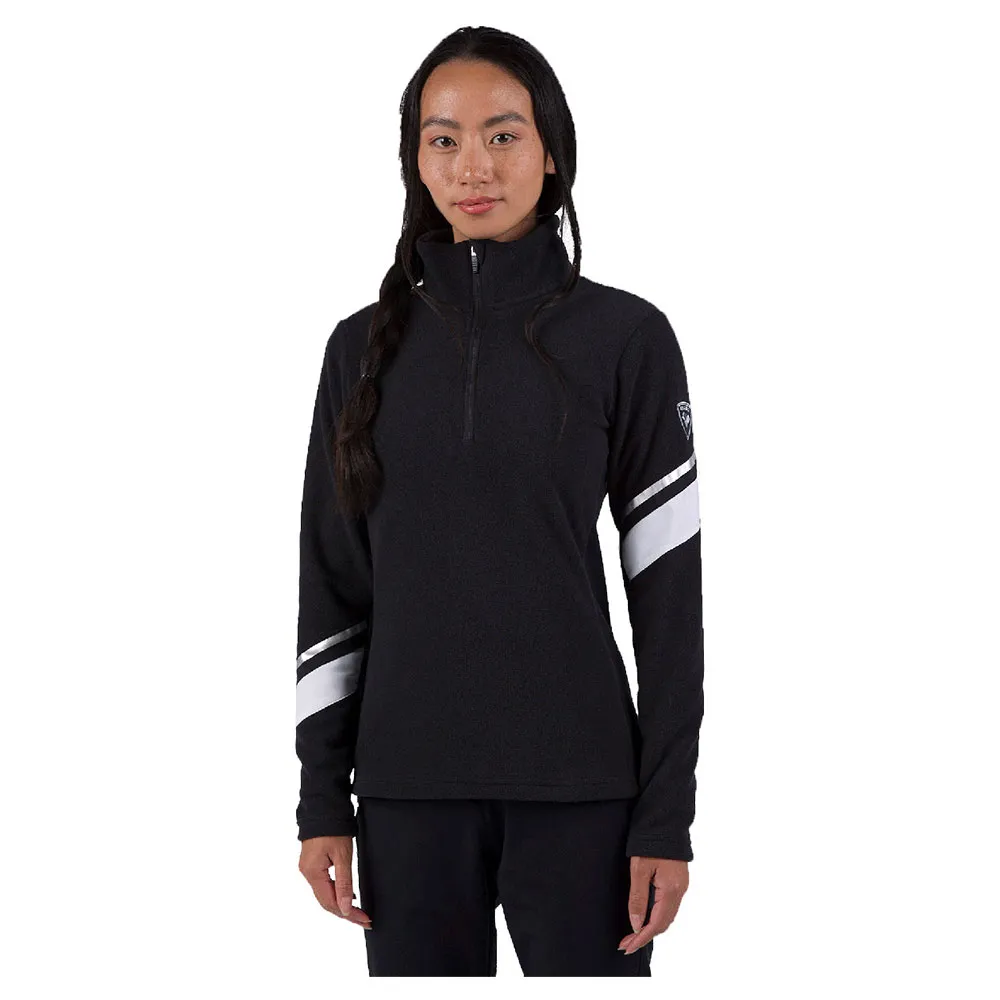 

Флис Rossignol Strawpile half zip, черный