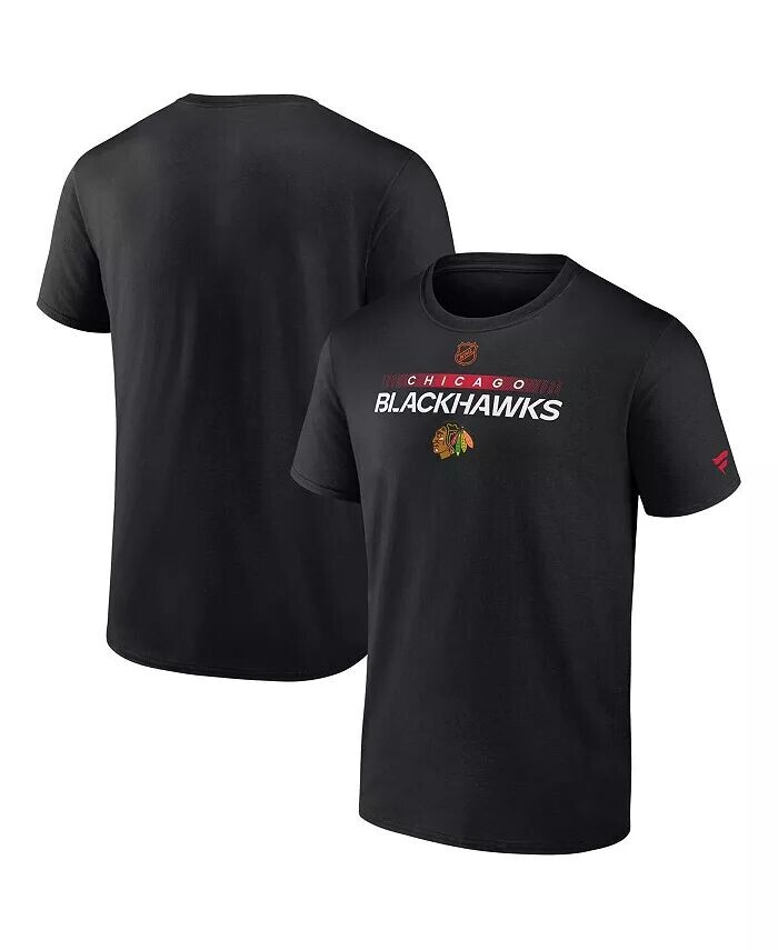 

Мужская черная футболка Chicago Blackhawks Special Edition 2.0 Authentic Pro Fanatics