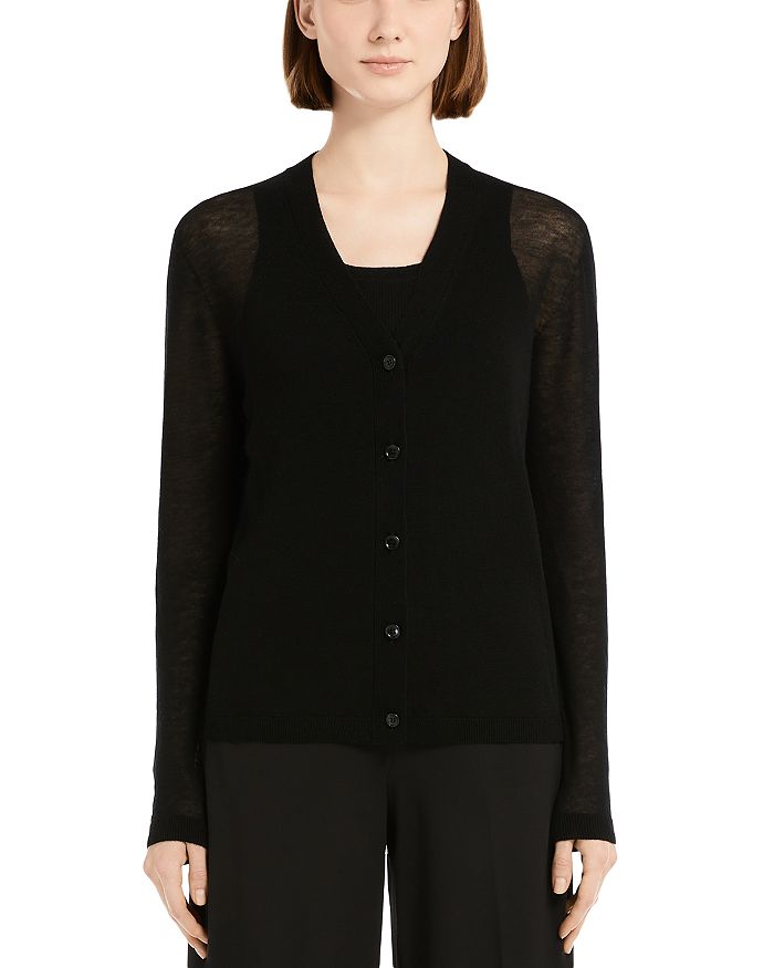 

Чистошерстяной кардиган Derrick Max Mara, черный