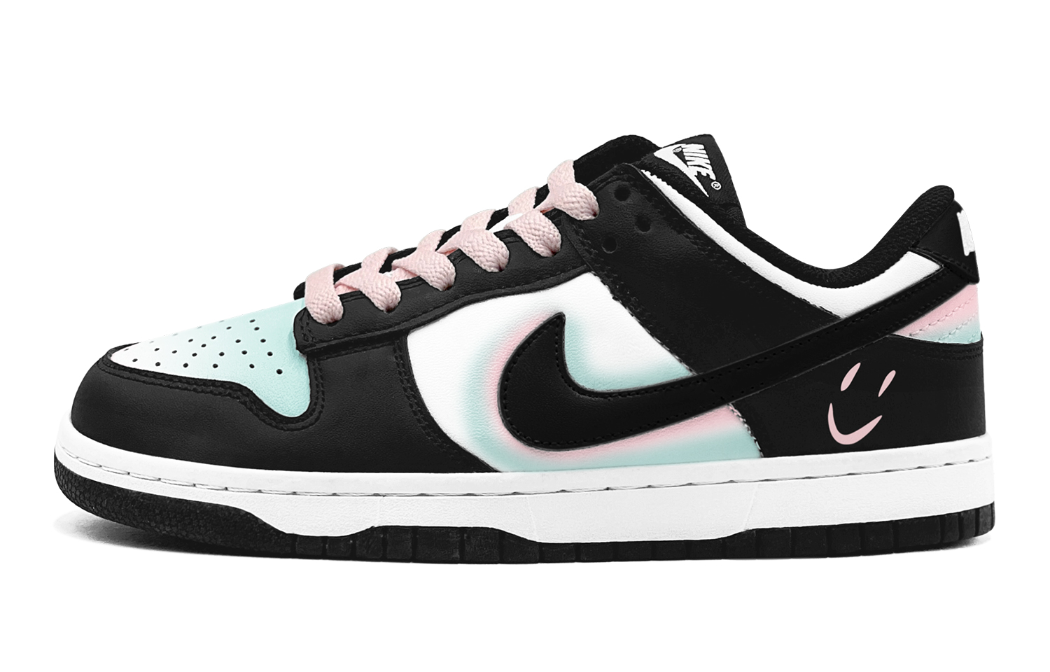 Nike Мужские кроссовки dunk skateboard низкие pink — фото 3