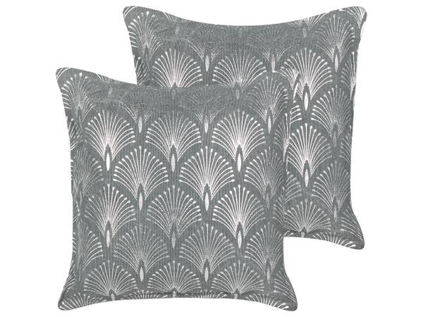 

Подушка Beliani 2 шт HOYA, 45x45x45 см цвет grau/silber