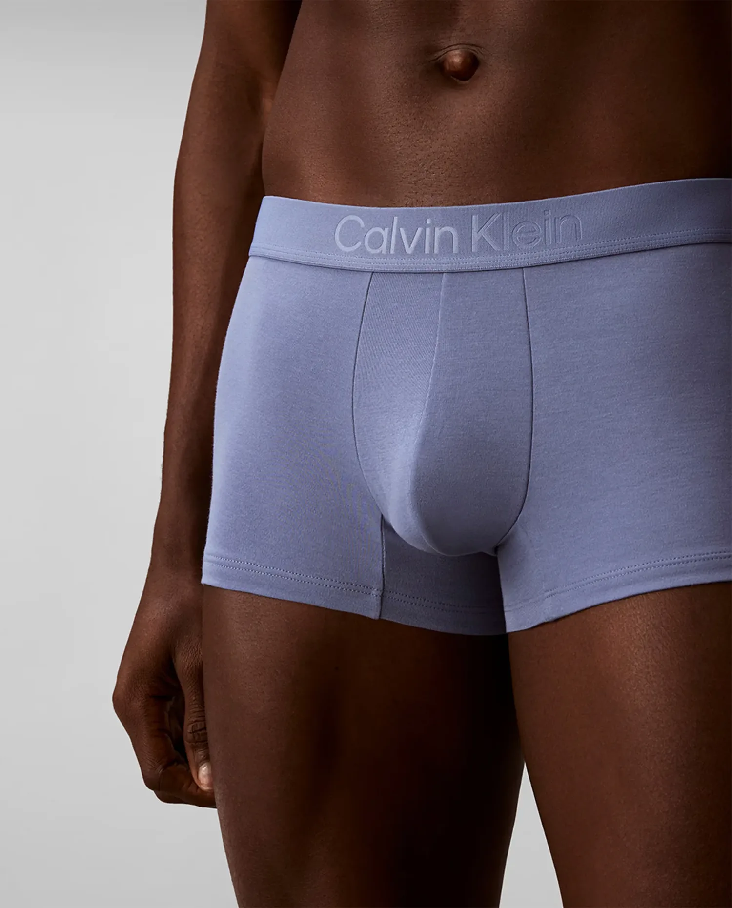 Короткие боксерские трусы индивидуальные Calvin Klein, синий — фото 3