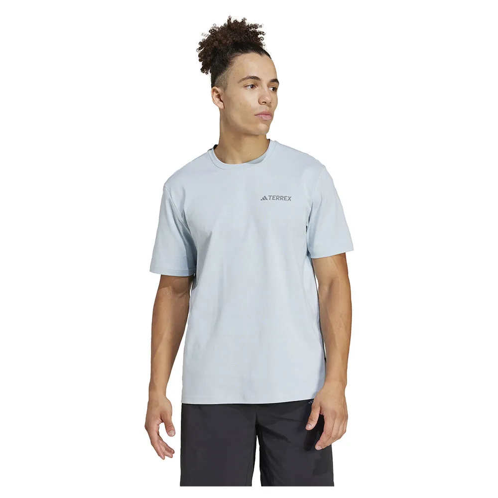

Футболка с коротким рукавом adidas Polygiene Graphic, синий