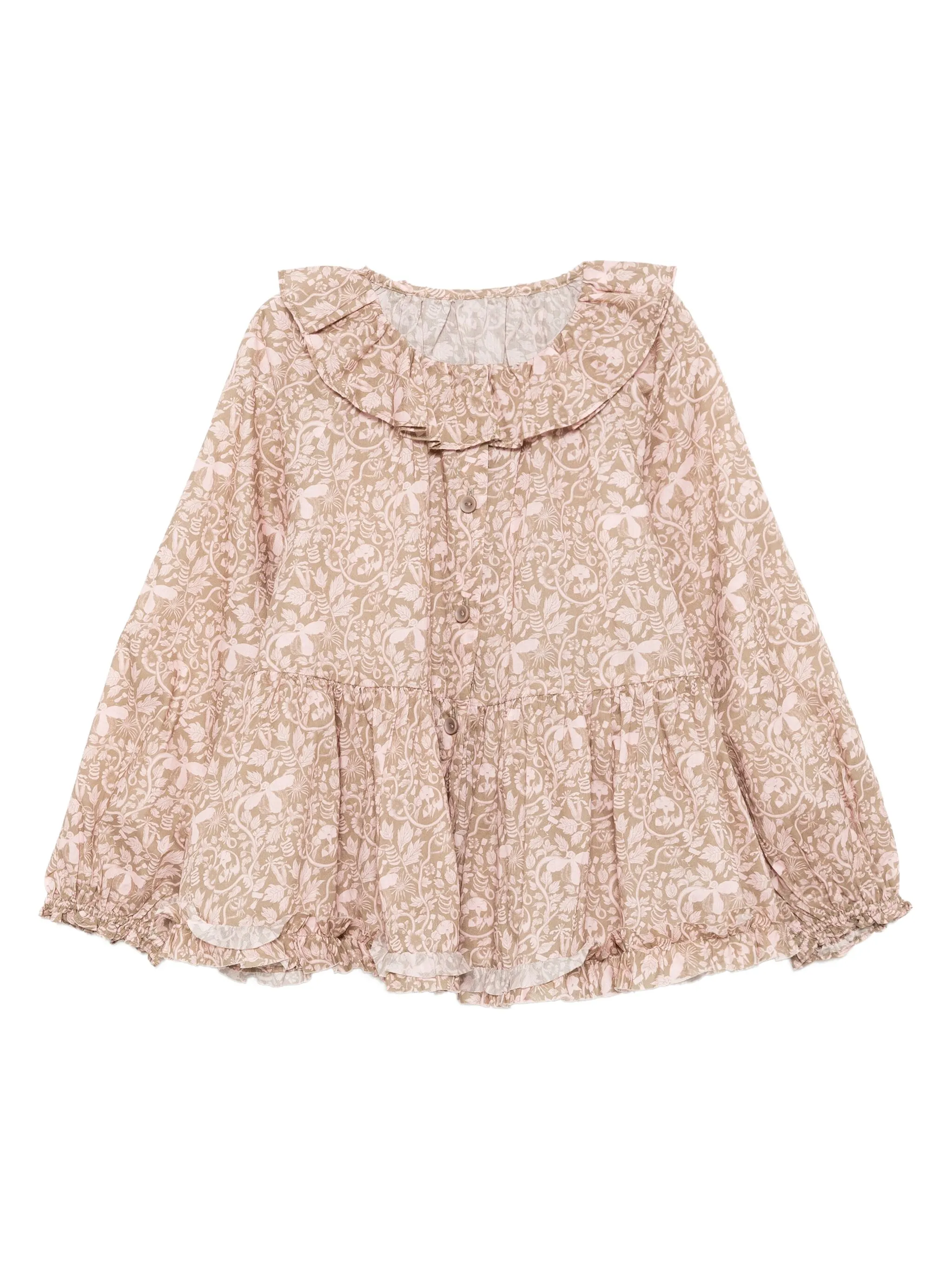 

Топ с длинными рукавами Jnby By Jnby, коричневый