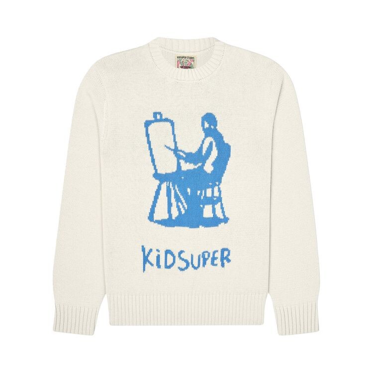 

Свитер KidSuper Painter Graphic Sweater Natural, кремовый