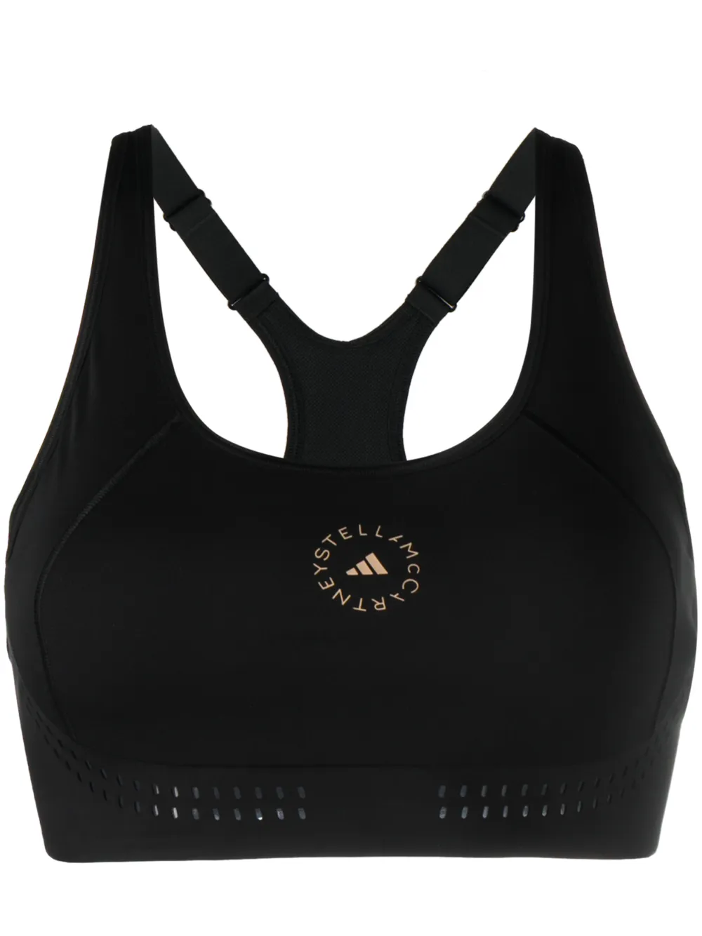

Спортивный бюстгальтер TruePurpose adidas by Stella McCartney, черный