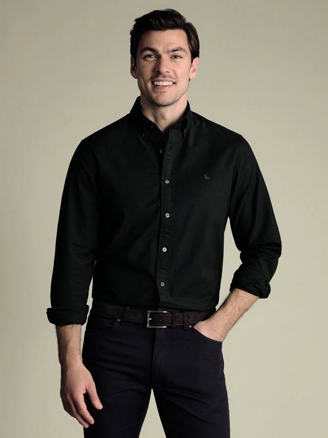 

Хлопковая оксфордская рубашка Regular Fit Charles Tyrwhitt, Forest Green