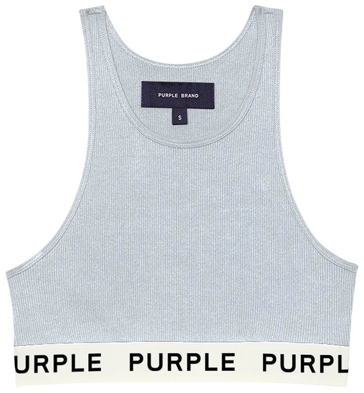 

Бралетт PURPLE BRAND Rib Knit Bralette 'Blue', синий
