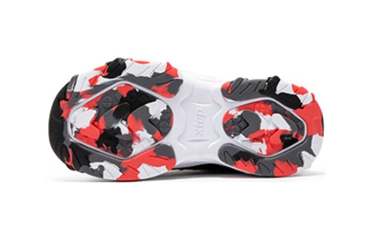 Кроссовки XTEP Kids Lifestyle Shoes PS Low-top Black / New White / Fiery Red, черный/красный — фото 4