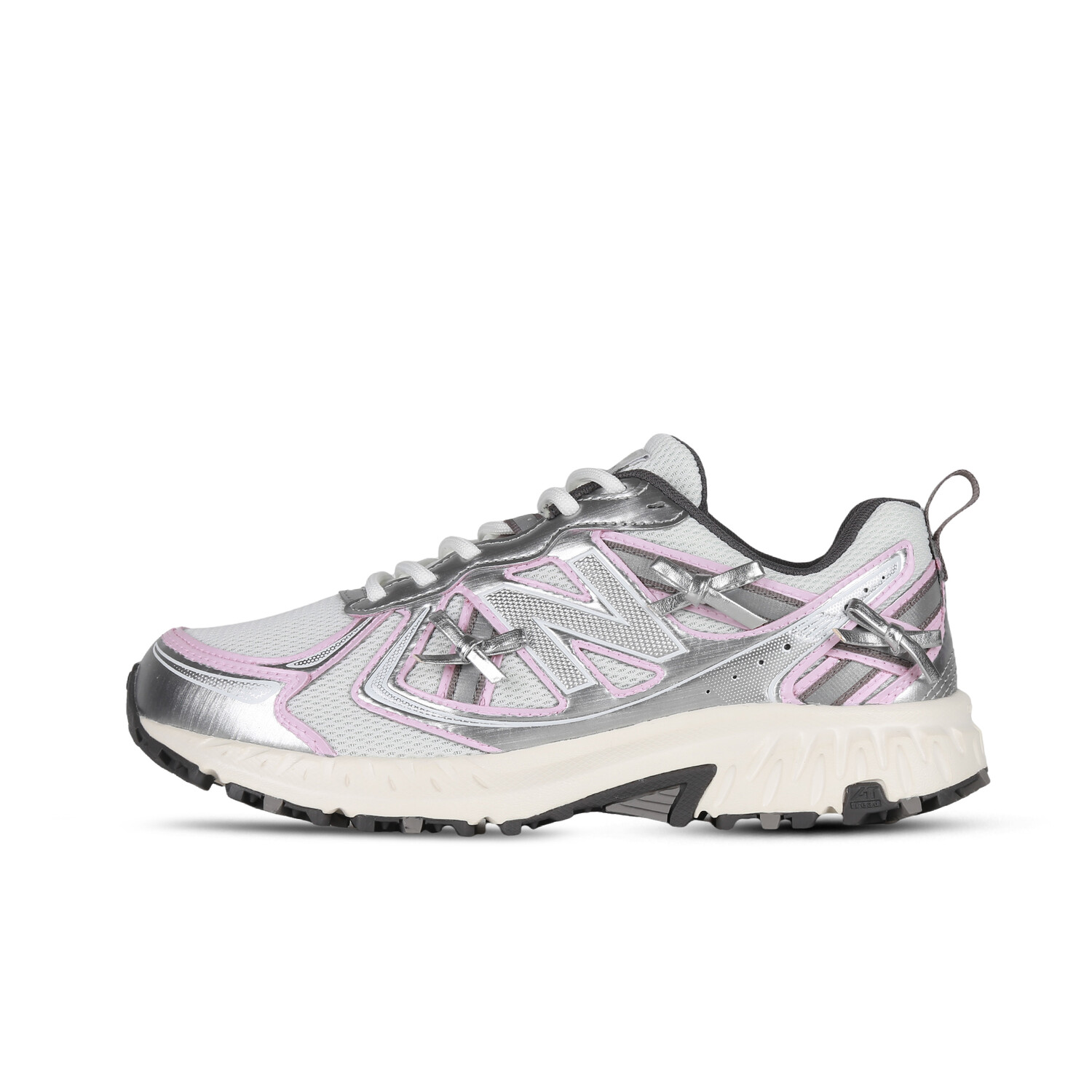 

Кроссовки NB 410 унисекс с низким верхом серебристо-розовые New Balance