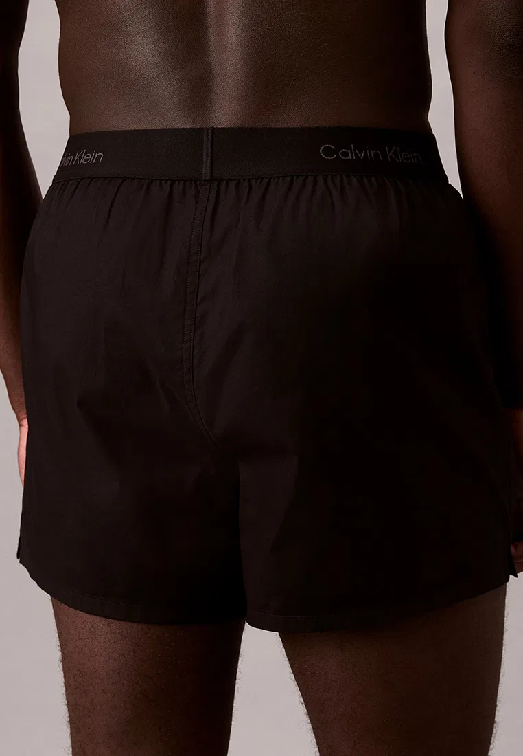 Трусы боксеры, slim fit, Calvin Klein, черный — фото 4