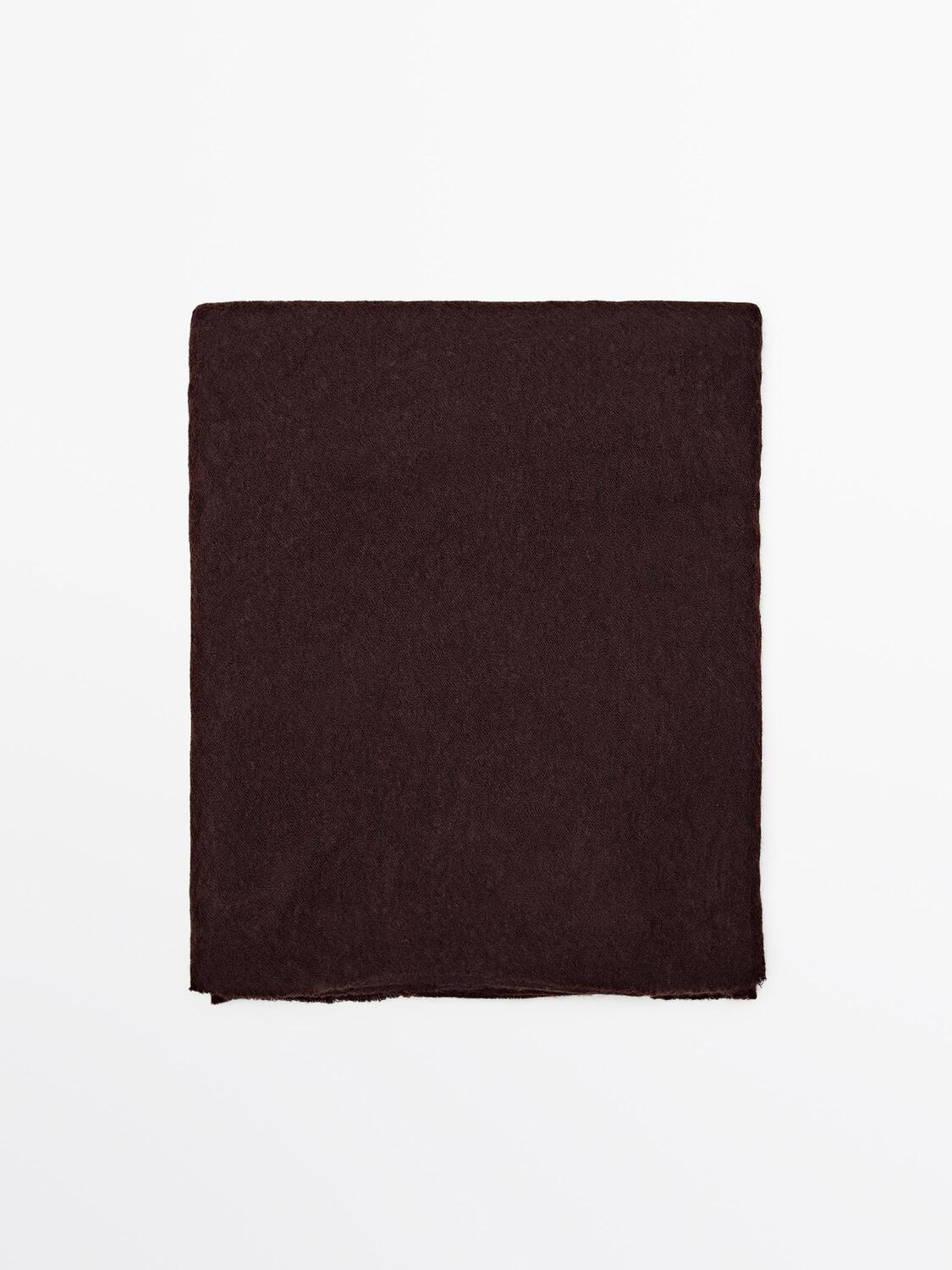 

Шарф из 100% кашемира Massimo Dutti, бургундия