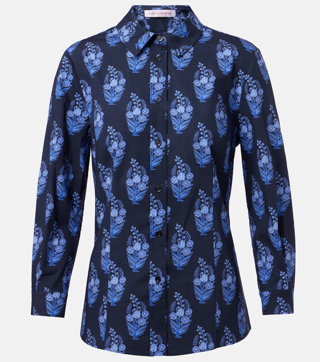 

Футболка Icon floral из хлопковой смеси Carolina Herrera, Midnight Multi