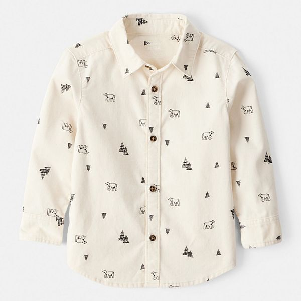 

Детская зимняя фланелевая рубашка на пуговицах с длинным рукавом Carter'S