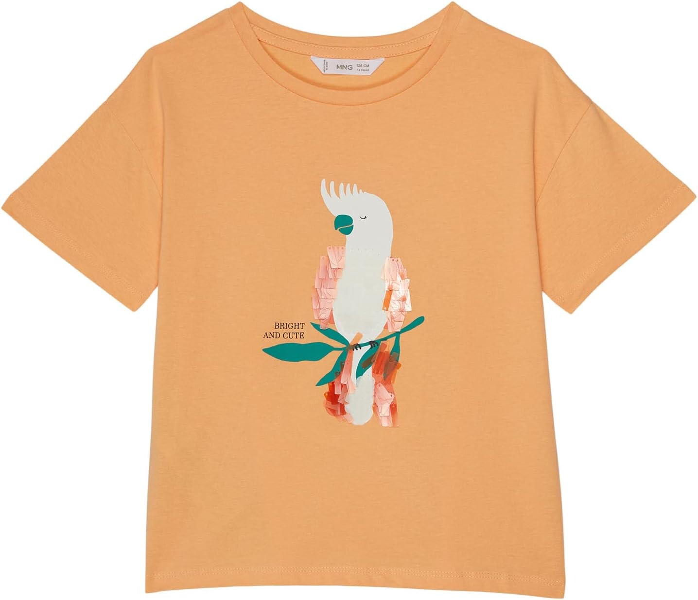 

Футболка Mango Parrot T-Shirt, цвет Salmon