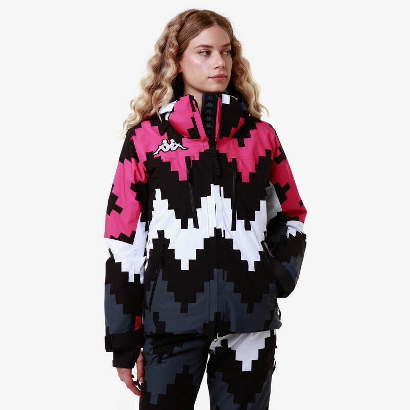 

Женская куртка Kappa, цвет black/black/fuchsia pink