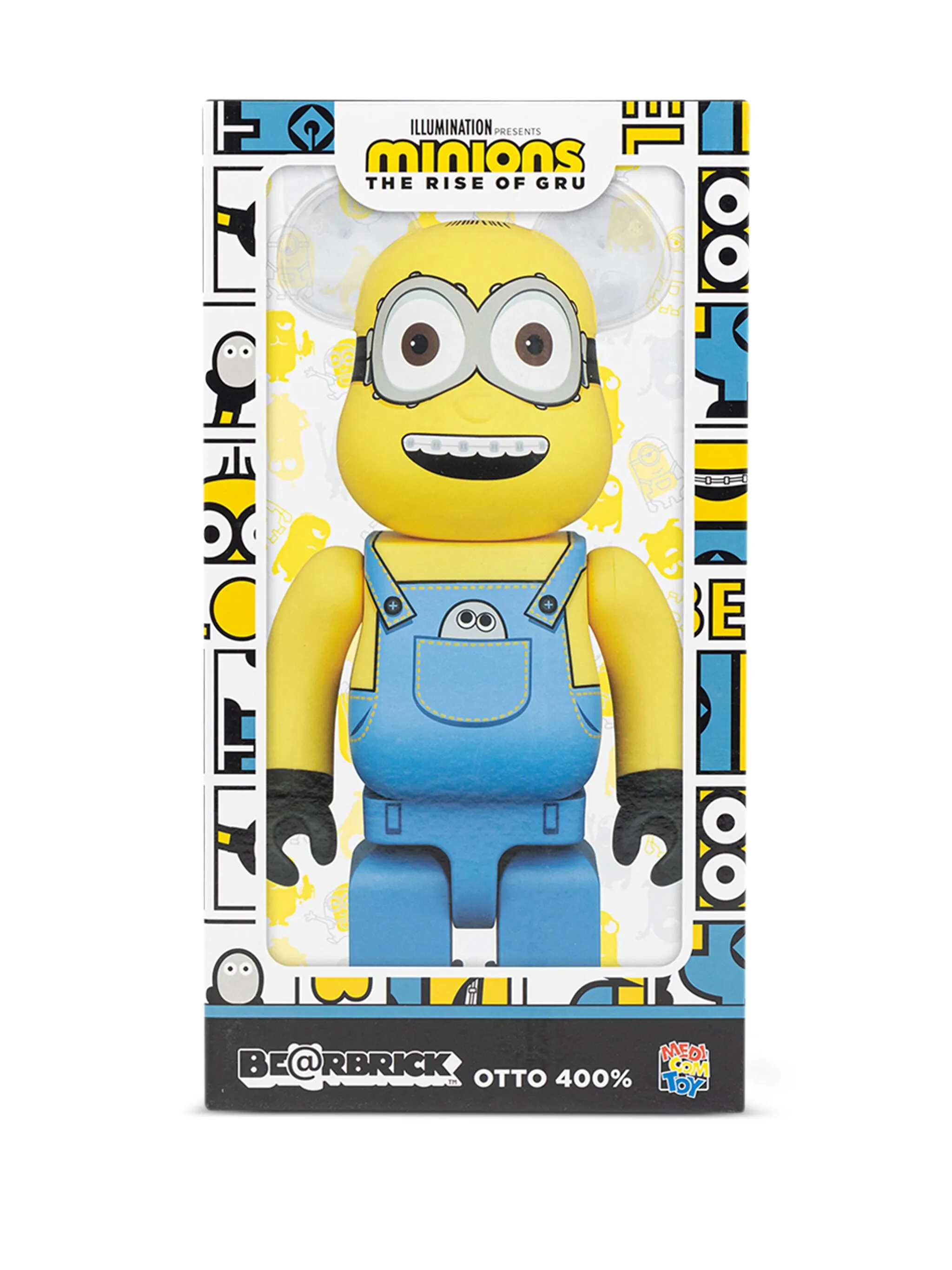 Фигурка x Despicable Me Otto Minion BE@RBRICK 400% Medicom Toy 