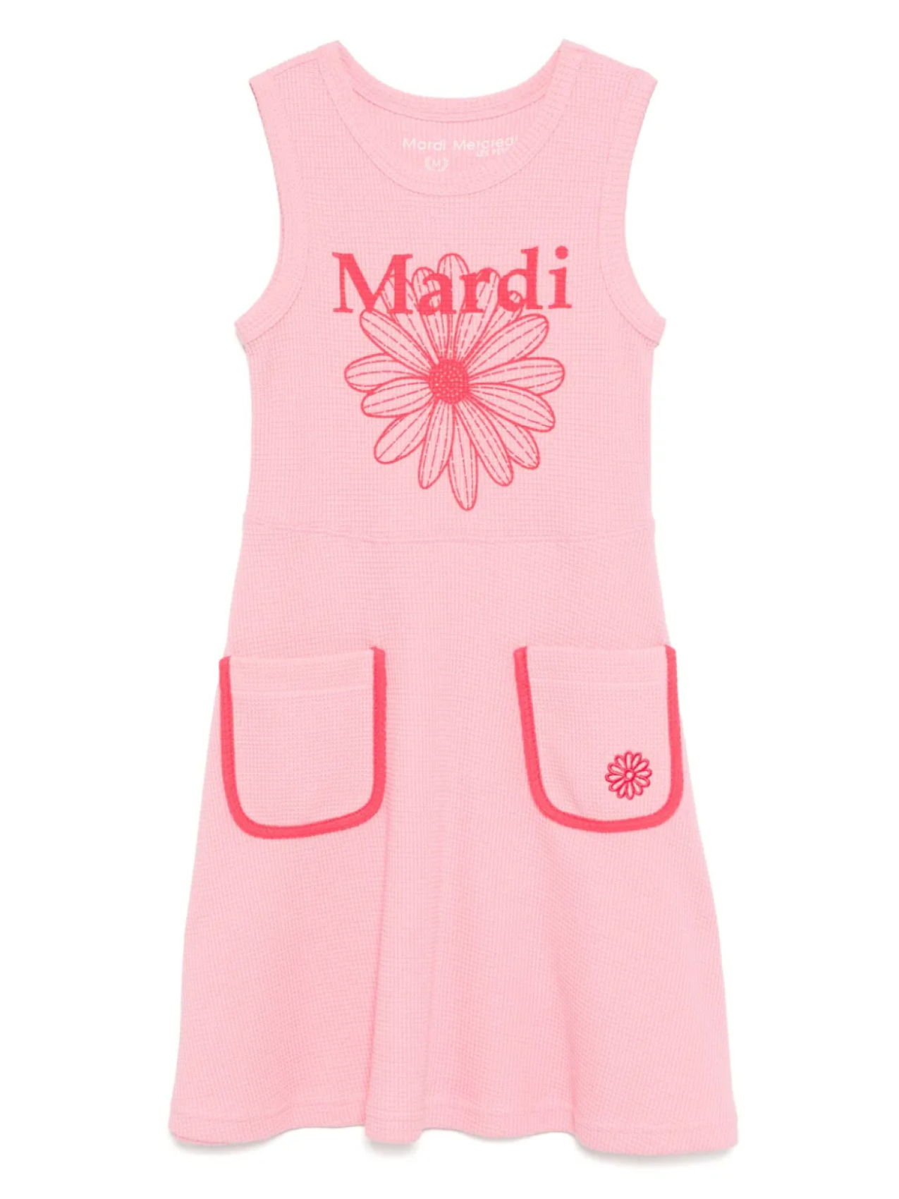 

Mardi Mercredi Les Petites платье с логотипом, розовый