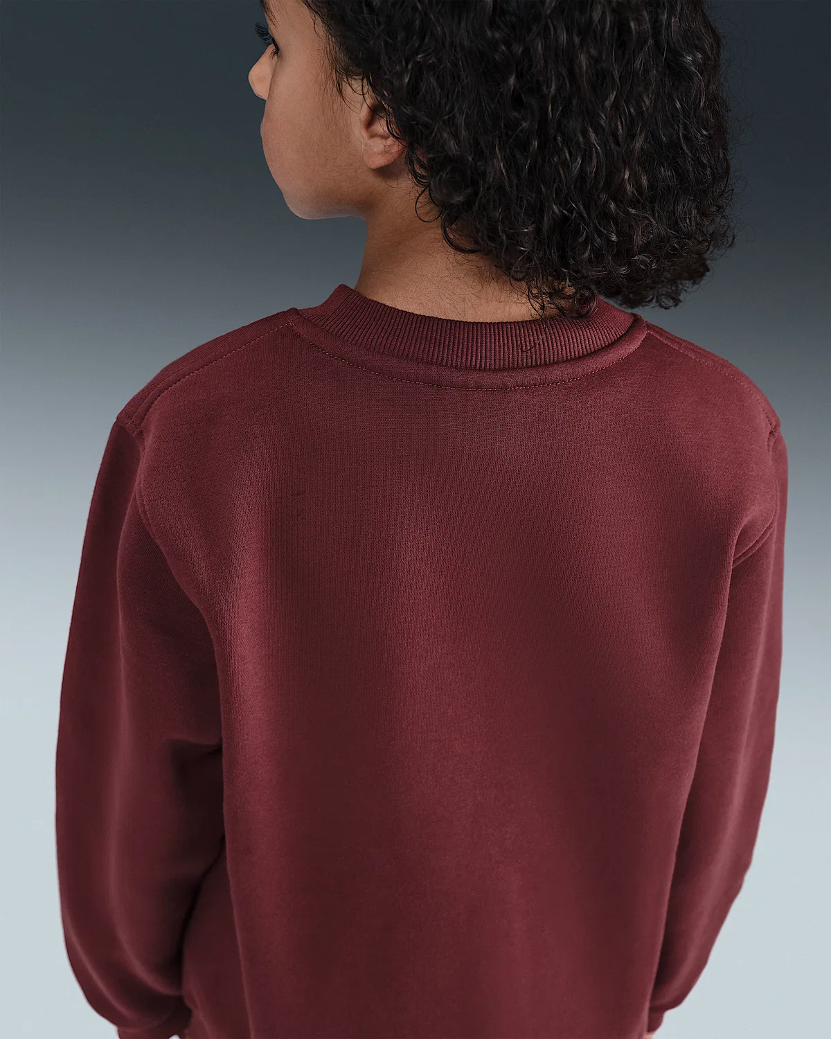 Детская толстовка Nike Sportswear Club Fleece, Dark Team Red/White — фото 4