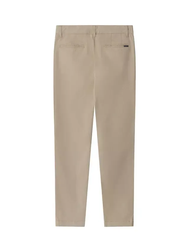 Детские хлопковые брюки-чиносы Hackett London, Beige — фото 2