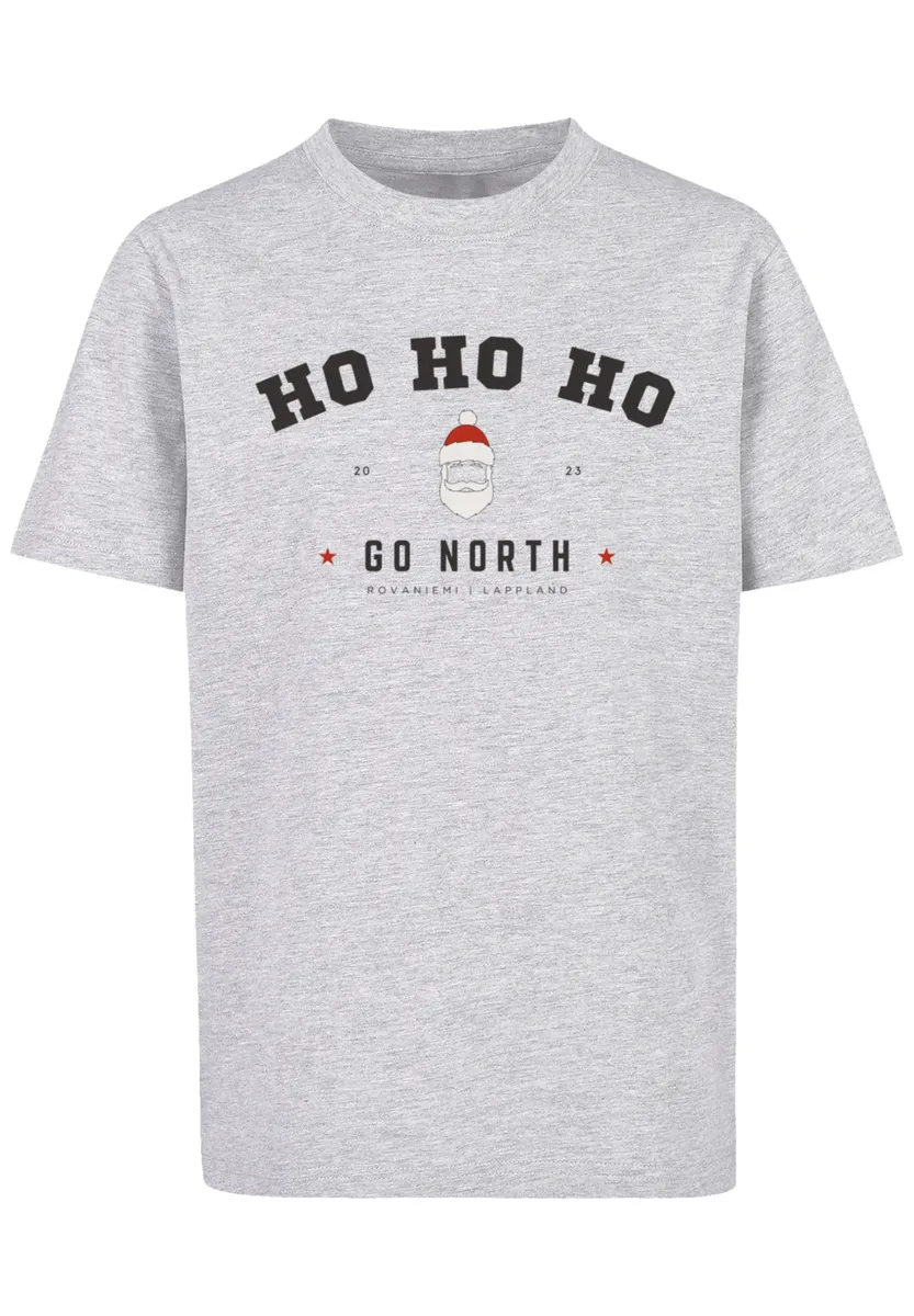

F4NT4STIC Футболка "Ho Ho Ho Santa Claus Christmas", Рождество, подарок, логотип, серый