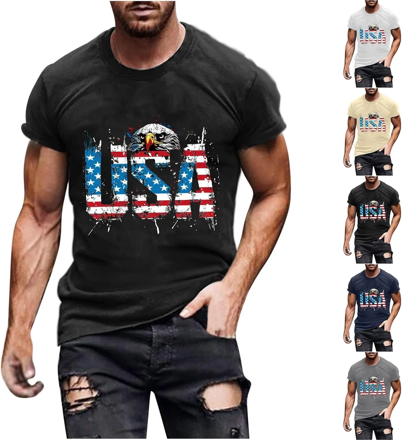 

Футболка мужская Casual Crewneck Independence Day