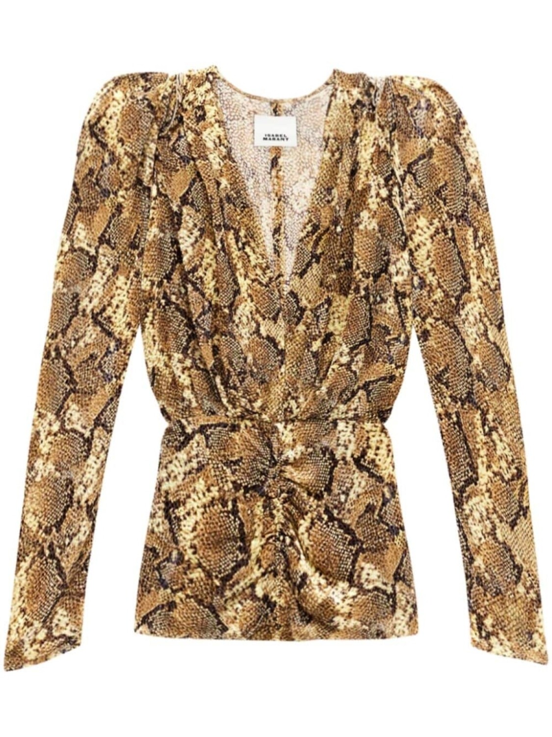 

ISABEL MARANT блузка Marlin, коричневый