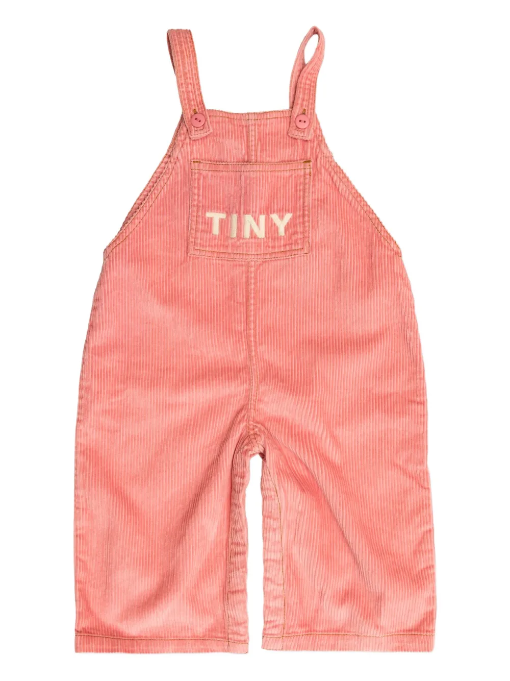 

Комбинезон с вышитым логотипом Tiny Cottons, розовый