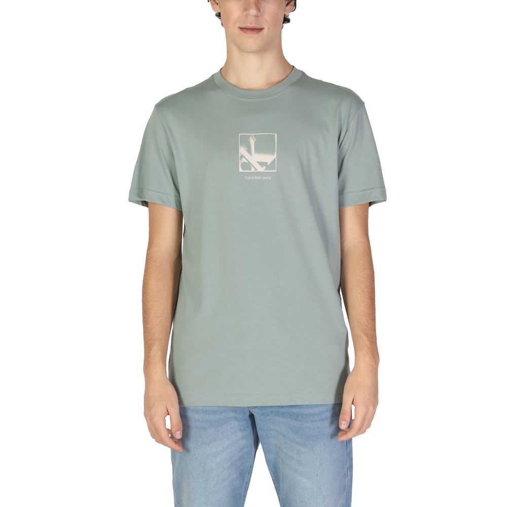 

Футболка Rigenerato из зеленого хлопка Calvin Klein Jeans