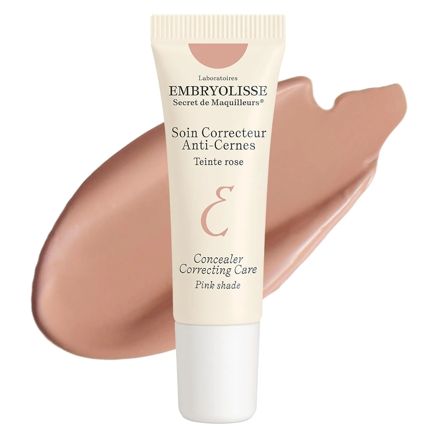 Корректирующий консилер Embryolisse для ухода за кожей вокруг глаз, маскирует темные круги и отечность, увлажняет и борется с возрастными изменениями благодаря витаминам B3 и E, 0,27 жидких унций., Pink