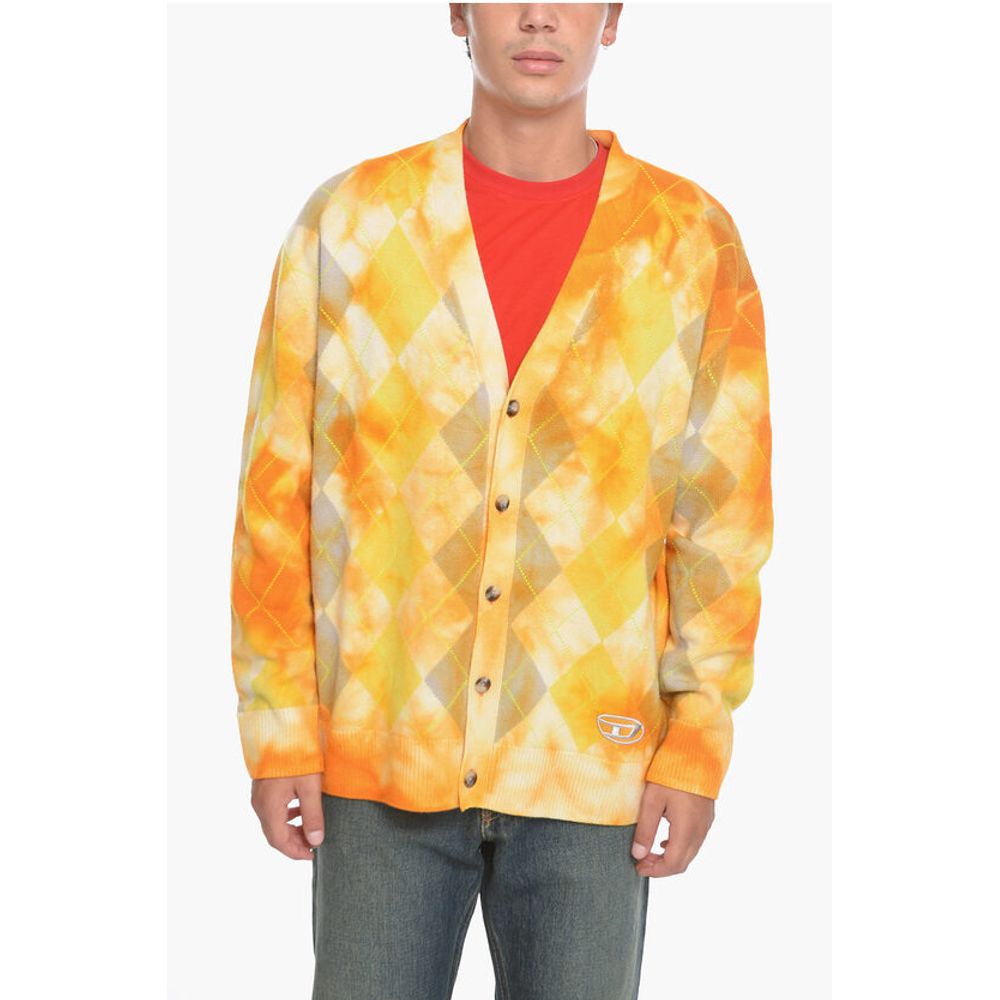 

Желтый шерстяной кардиган Diesel, Yellow