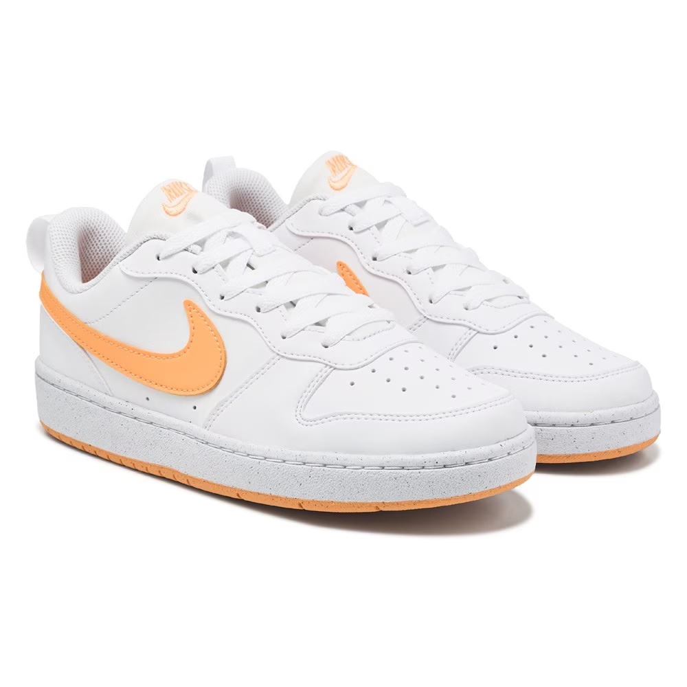 

Детские кроссовки Nike Court Borough Recraft Low Top для старших детей, white/peach