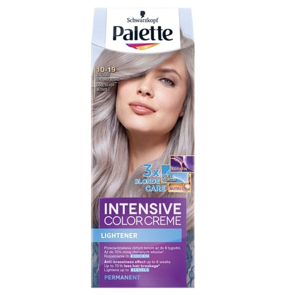 

Palette Intensiv Color Creme Coloring Cream 10-19 Cool Silver Blonde