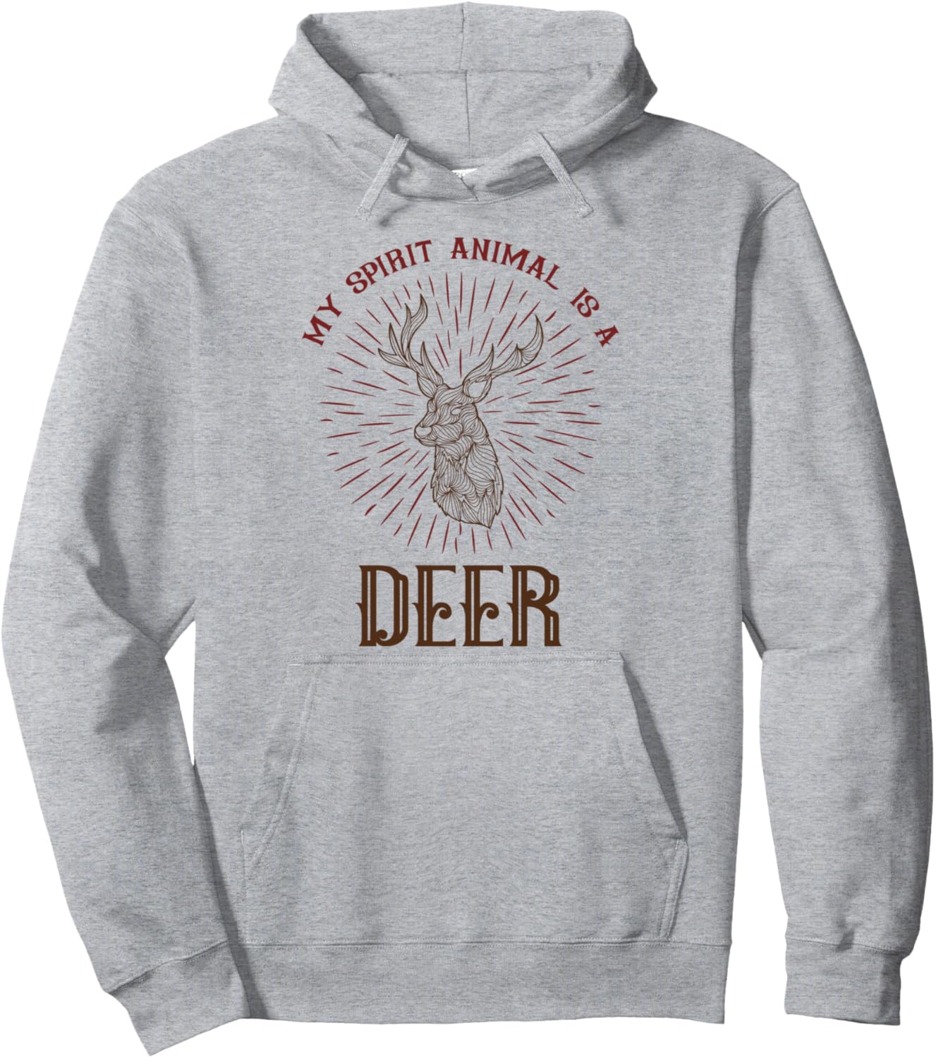 

Моя любимая собака в ментальном мире - олень. Худи Deer Lovers Look Great In Our Apparel, серый