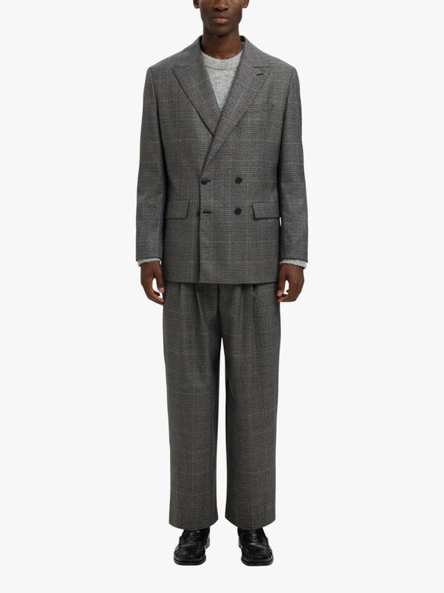 

Двубортный шерстяной пиджак в клетку Selected