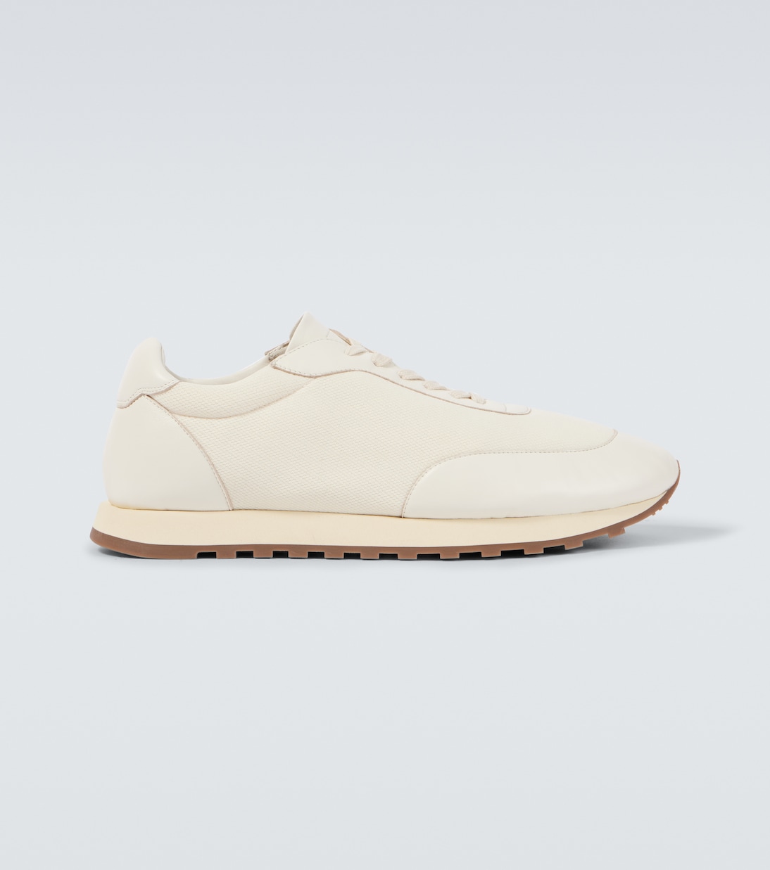 

Кроссовки Owen с кожаными вставками The Row, Milk/ White/ Brown