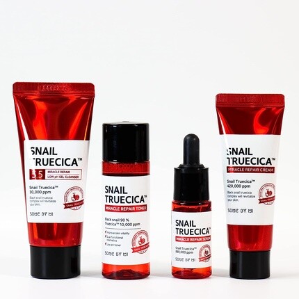 Snail Truecica Miracle Repair Starter Kit для чувствительной кожи - Набор для ухода за кожей лица, Some By Mi — фото 2
