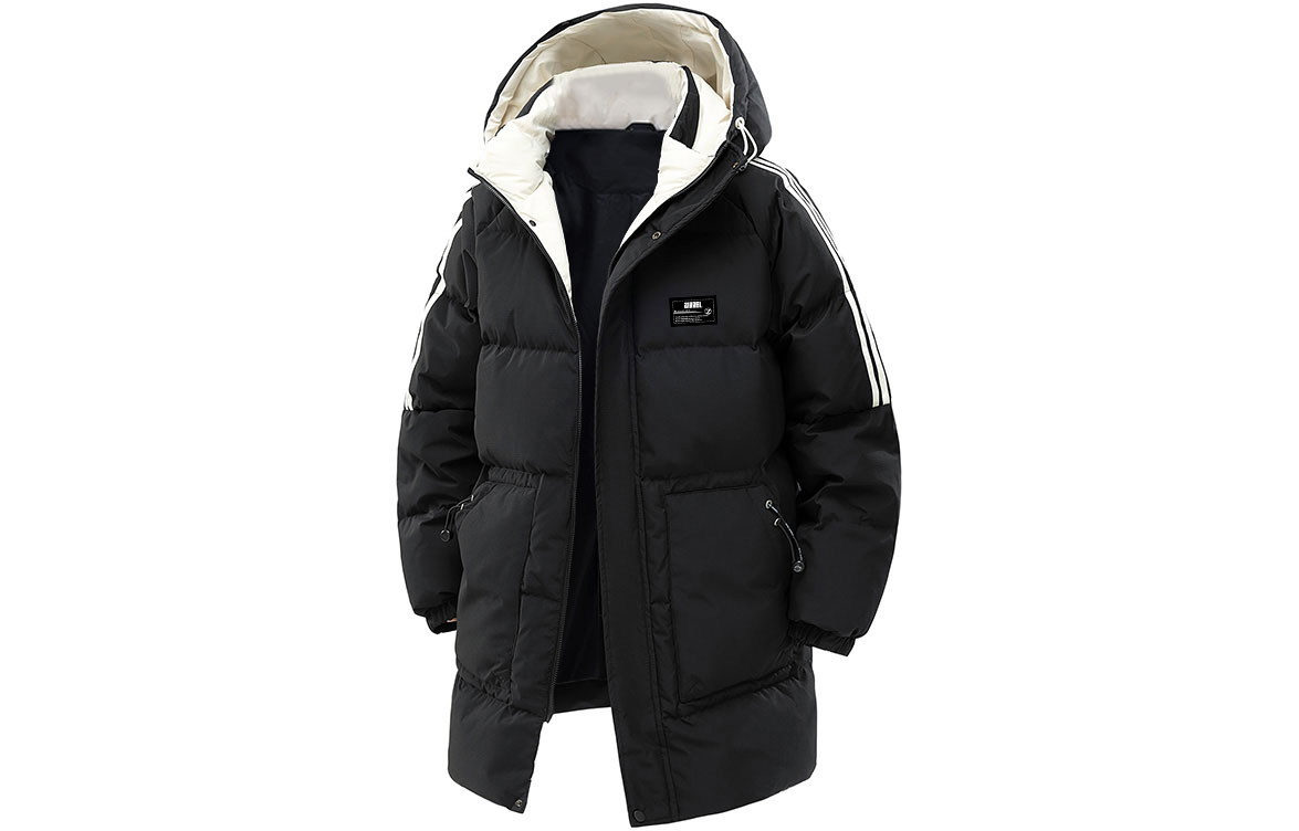 

Пуховик Unisex Hooded Thickened ZIAREL, черный with removable logo