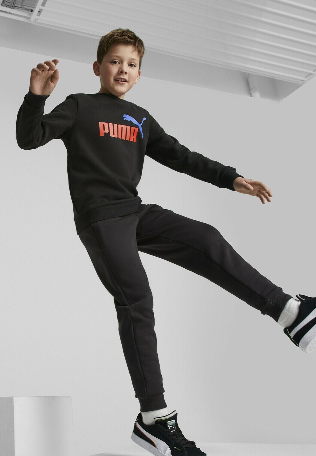 

Брюки для бега ESSENTIALS TWO-TONE LOGO JUGEND TRAININGS Puma, цвет schwarz