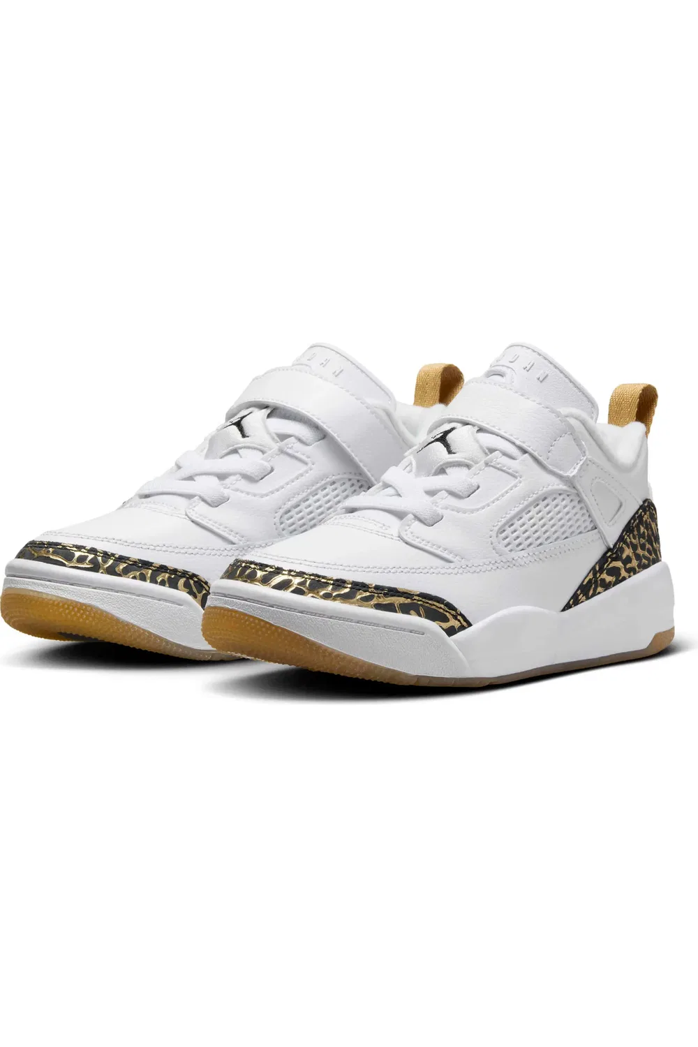 Кроссовки детские низкие Spizike Low Jordan, White/Gold/Sail/Black