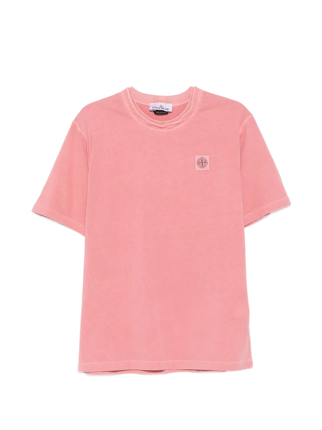 Футболка с нашивкой Compass, розовая Stone Island, розовый