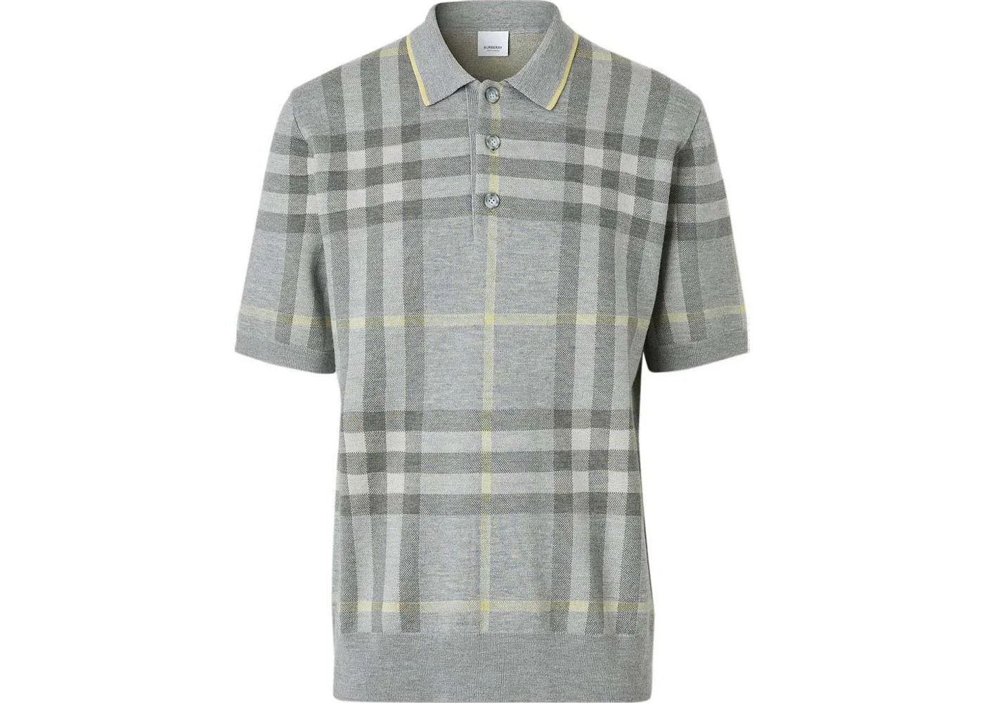 Мужское поло с принтом Burberry Polo Shirt, Grey