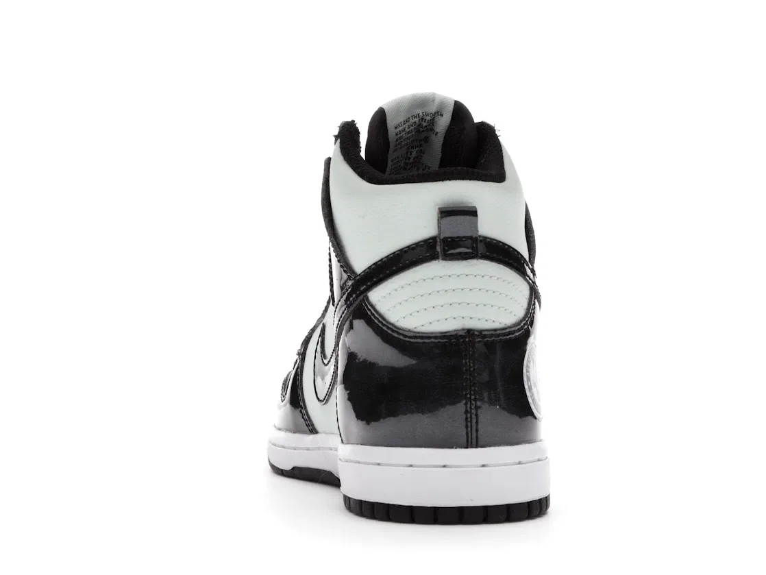 Детские кроссовки высокие с контрастными накладками Nike Dunk High SE, Barely Green/Black/White — фото 4