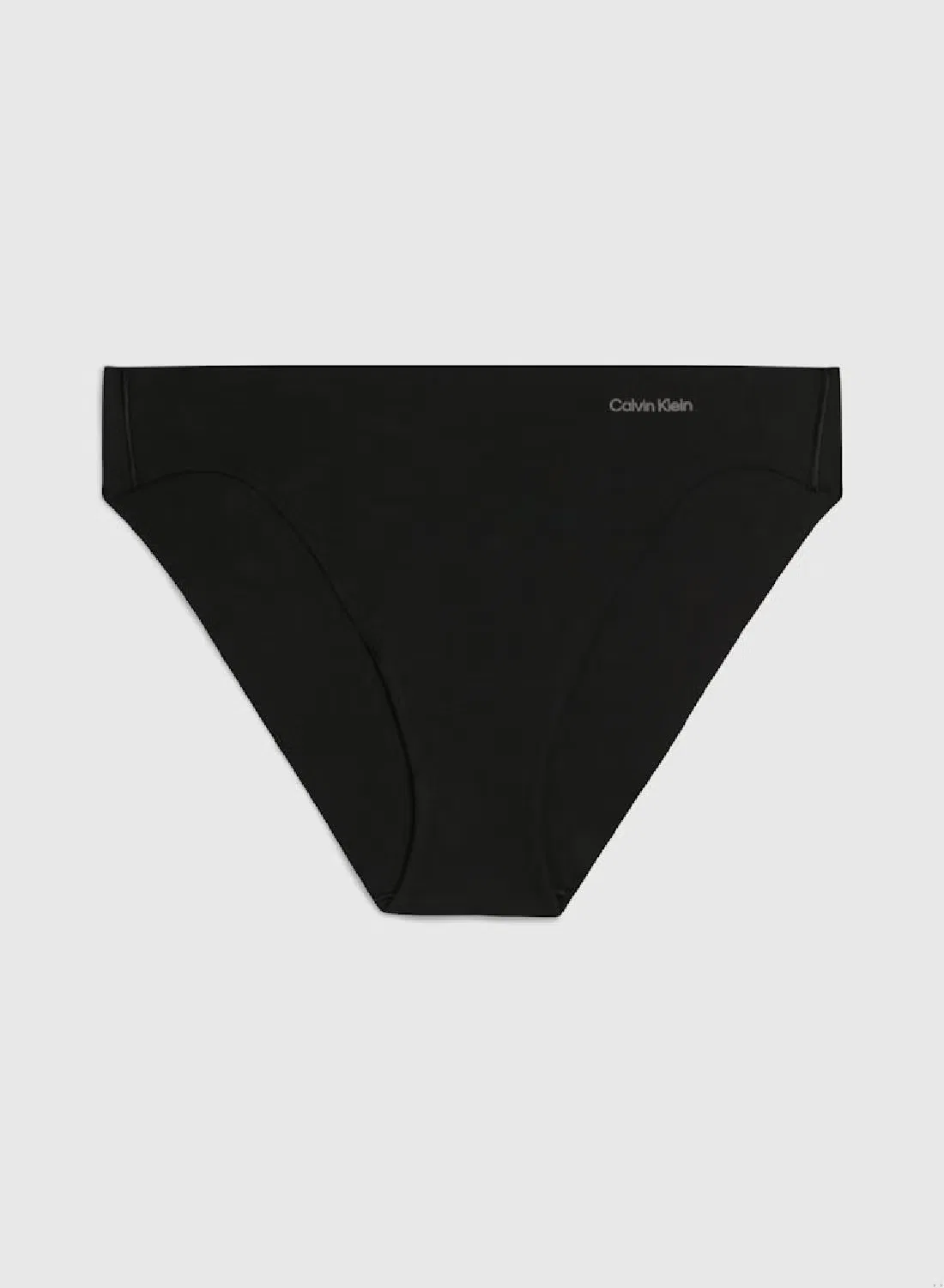 Плавки бикини невидимые хлопковые Invisibles Cotton Calvin Klein, черный