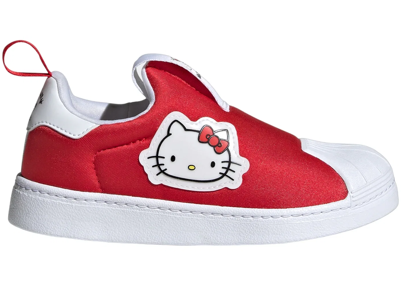 Детские кроссовки с принтом Hello Kitty Adidas Superstar 360, Vivid Red/Cloud White/Core Black