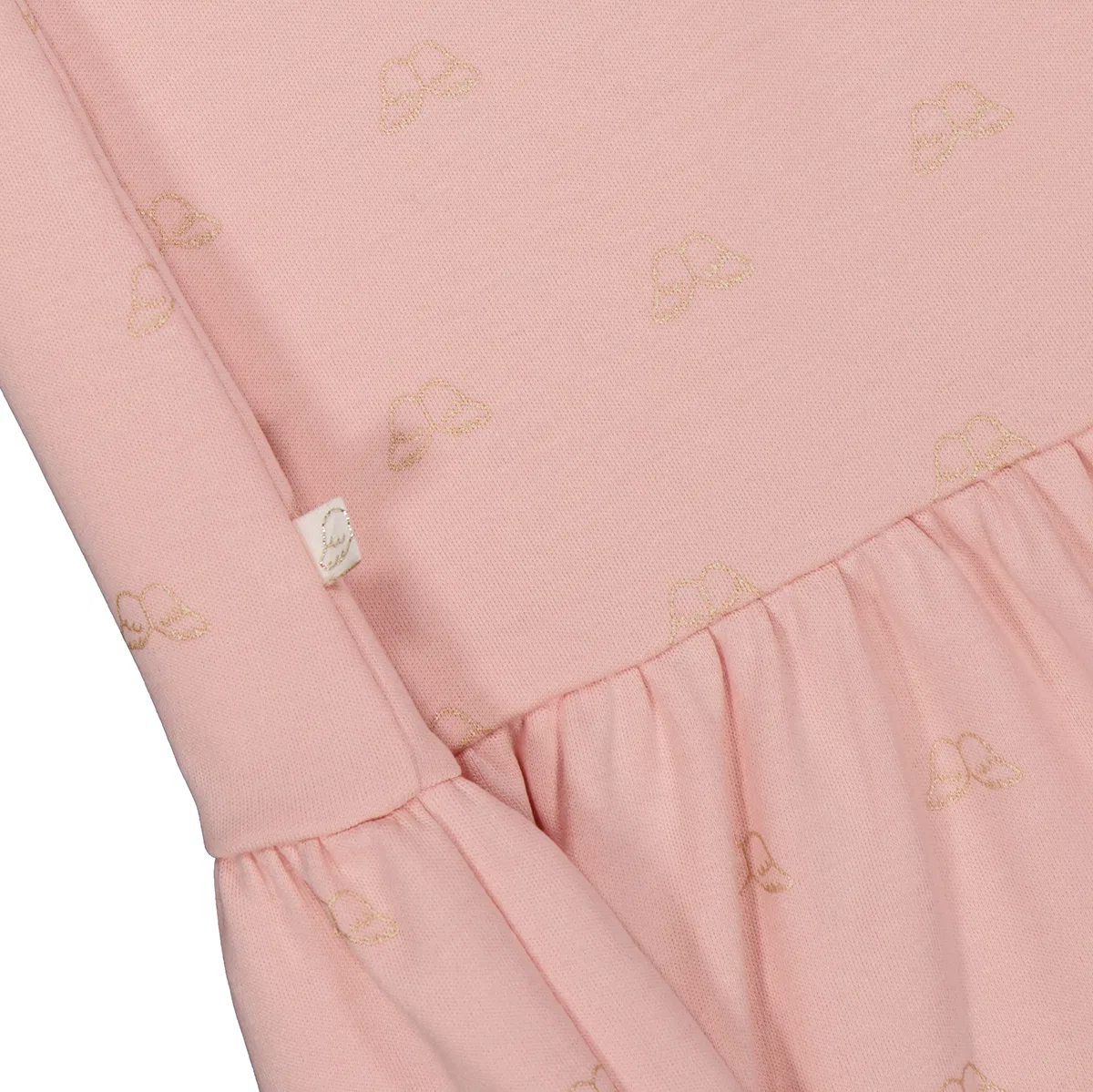 Платье с поло-воротником и коротким рукавом Kids Angel Wing Polo Collar Dress Marie Chantal, Pink — фото 4