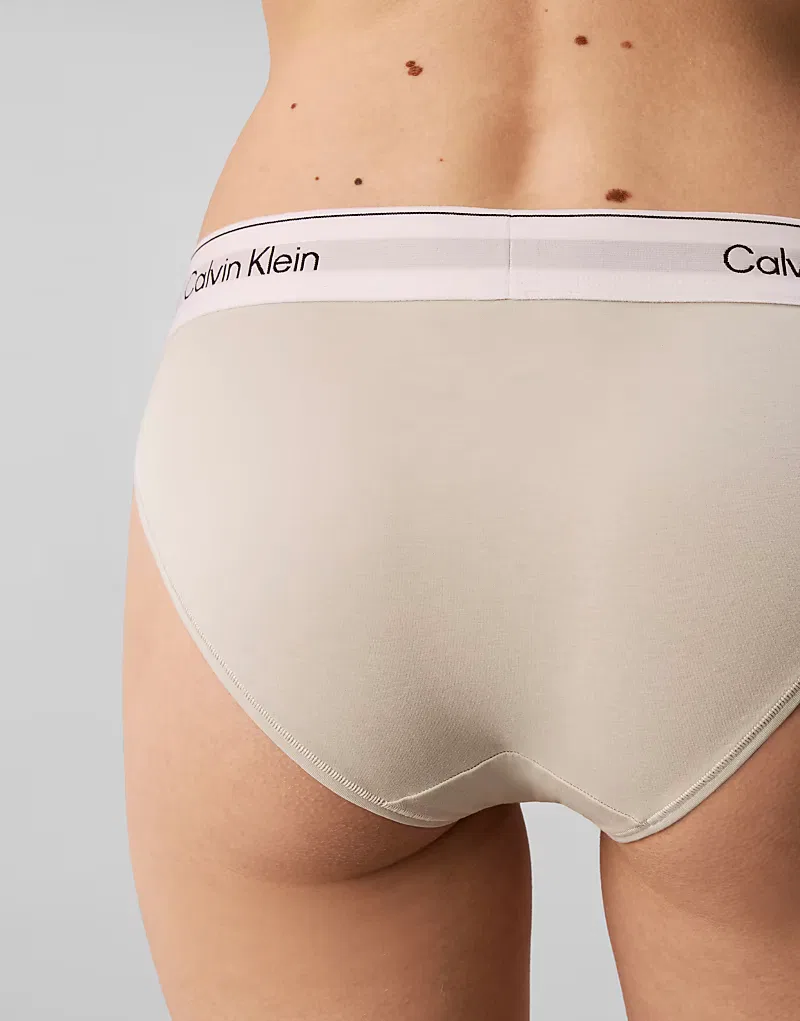 Трусики-бикини Calvin Klein Icon из хлопка и модала, 2 шт, зеленый/светло-зеленый — фото 3